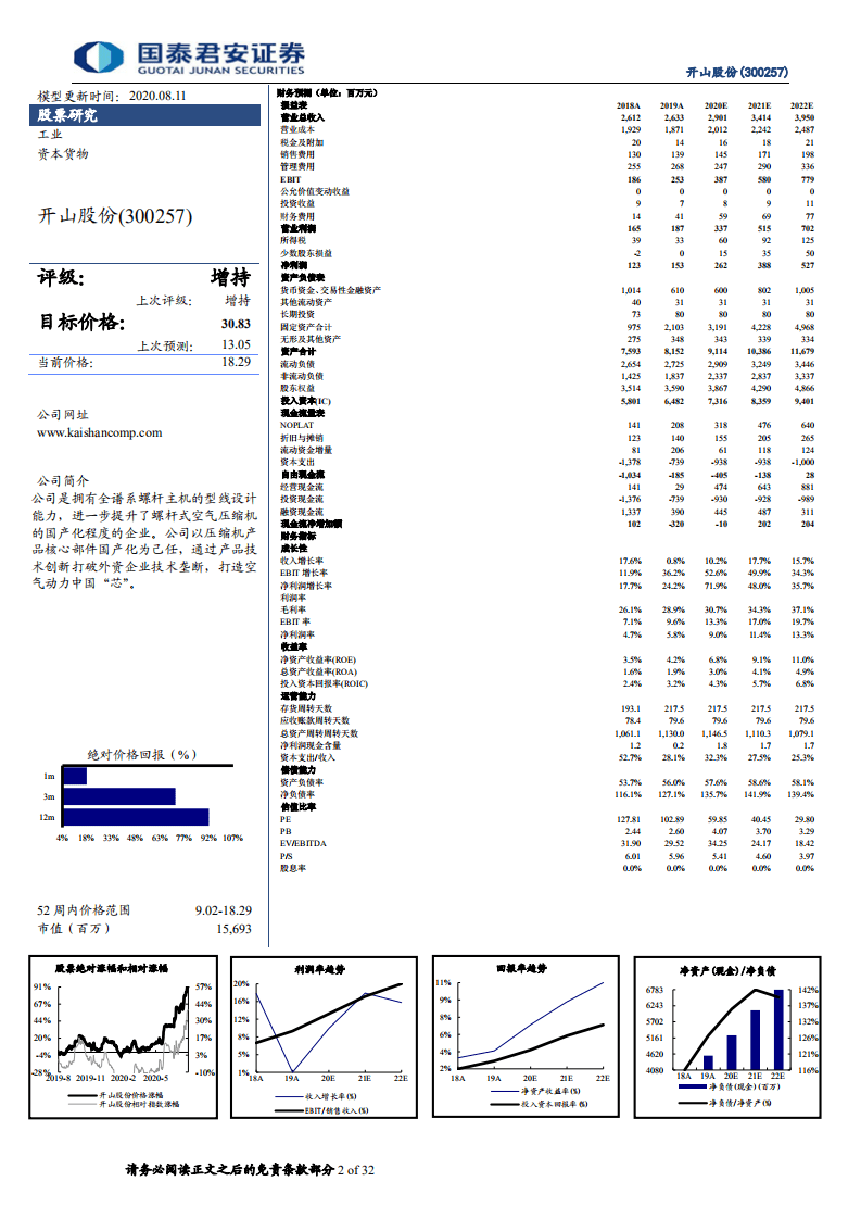 开山股份-深度研究：投融资闭环初步形成，电站建设进入扩张阶段-20200811.pdf 第2页