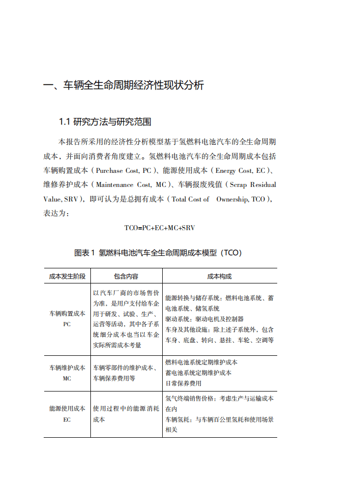 ChinaEV100：2020氢燃料电池汽车全生命周期经济性分析研究报告.pdf 第4页