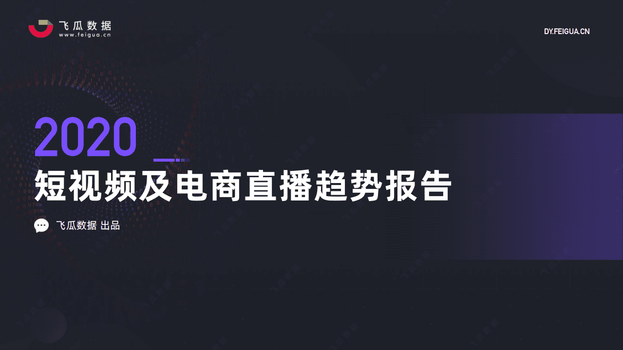飞瓜数据：2020年短视频及电商直播趋势报告.pdf 第1页