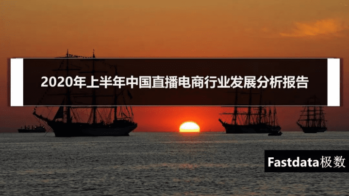 Fastdata极数：2020年上半年中国直播电商行业发展分析报告.pdf 第1页