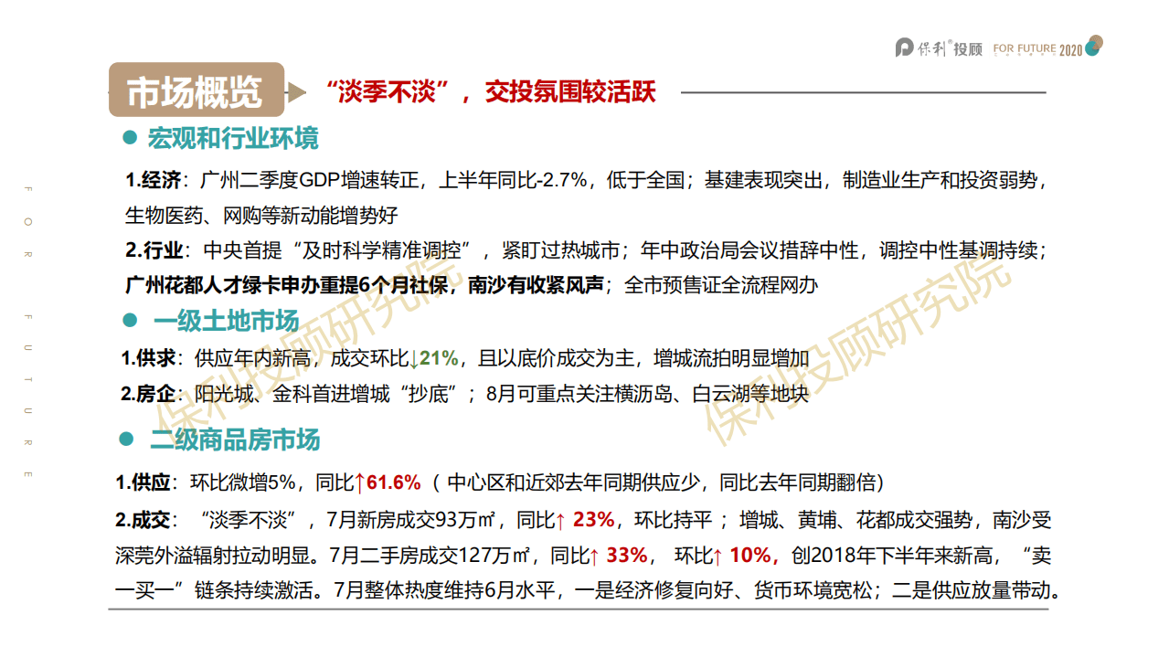 保利投顾研究院：2020年7月广州房地产市场报告.pdf 第2页