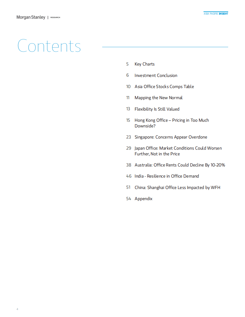 摩根士丹利：亚太地区-房地产行业-亚洲地产业：在家办公是一个新的挑战（英文版）.pdf 第4页
