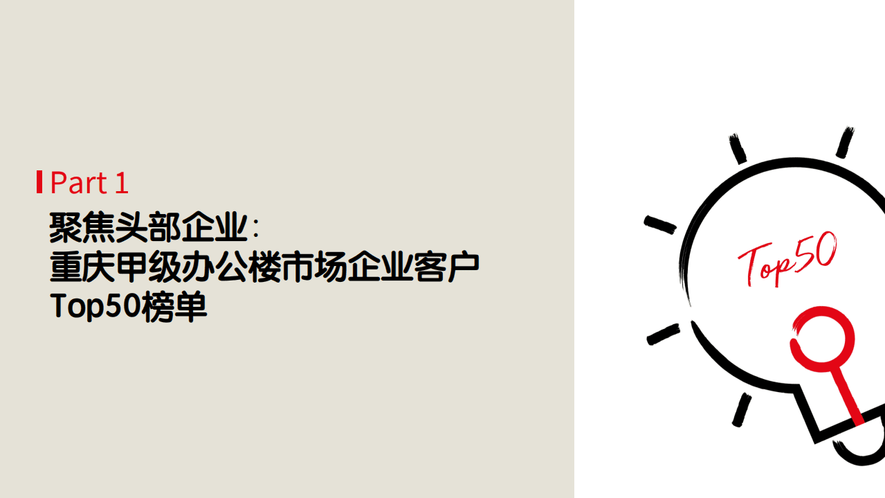 仲量联行：2020年重庆甲级办公楼市场企业客户Top50报告.pdf 第6页