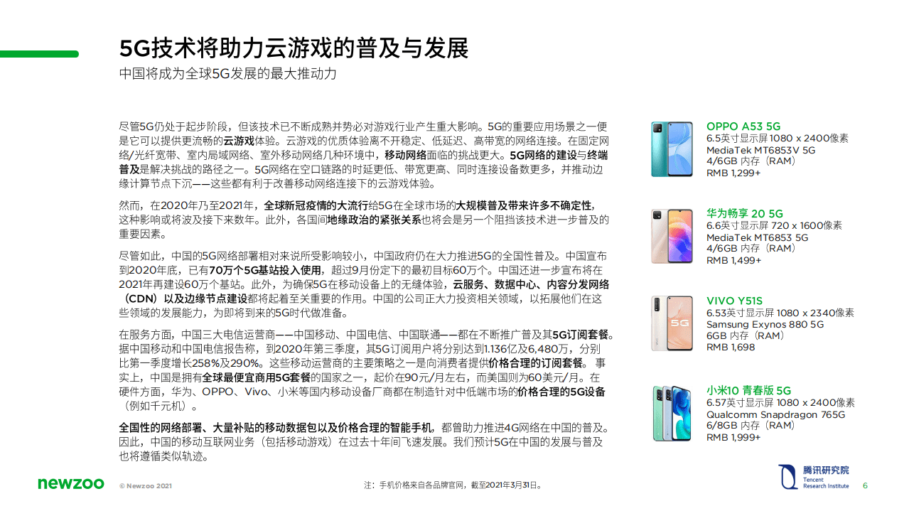 腾讯研究院：中国云游戏市场趋势报告(2021).pdf 第6页