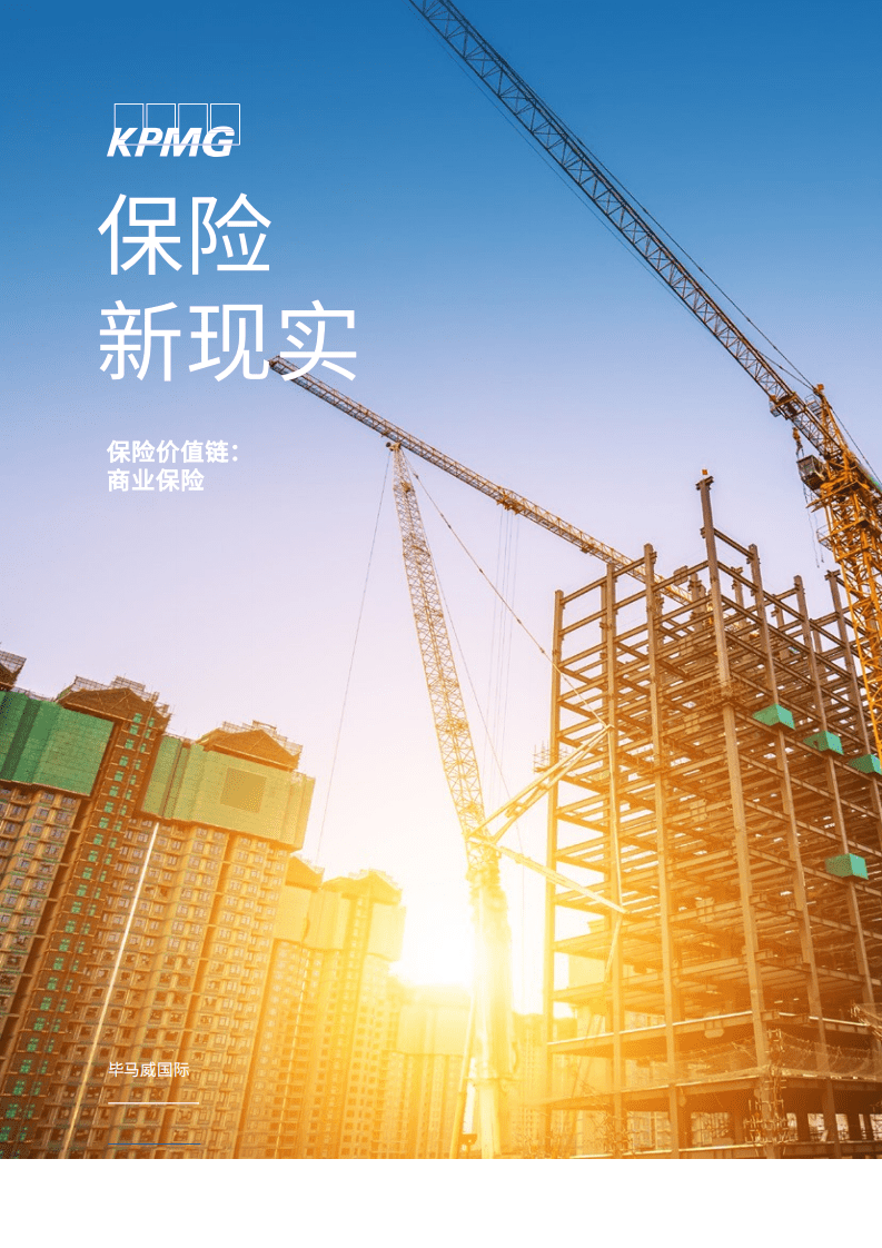 毕马威：保险价值链：商业保险，保险新现实.pdf 第1页