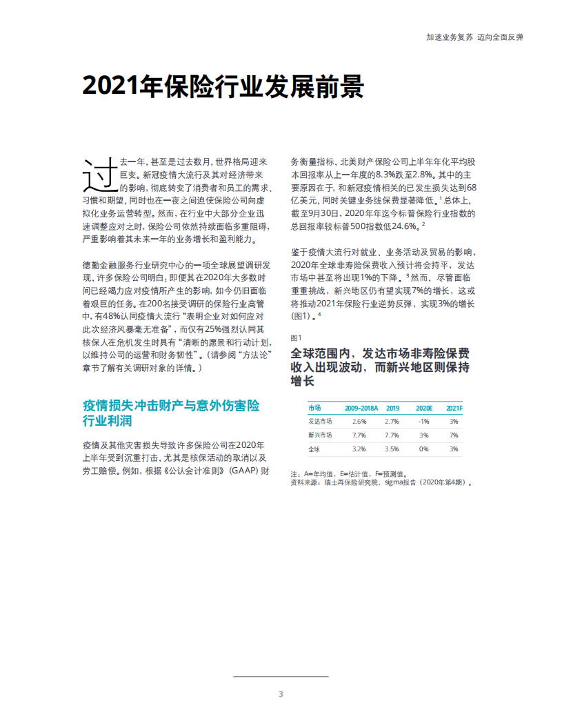 德勤：2021年保险行业展望：加速业务复苏，迈向全面反弹.pdf 第4页