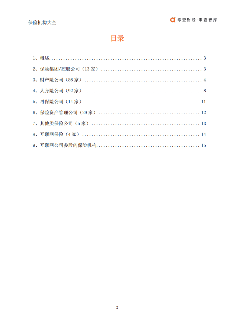 零壹智库：2021年中国保险机构大全.pdf 第3页