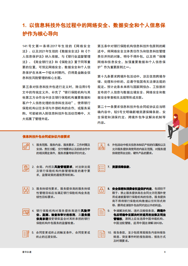 普华永道：把控风险变局，筑底开放生态 - 《银行保险机构信息科技外包风险监管办法》研读.pdf 第6页