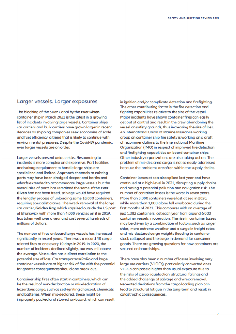 安联保险：2021年度海洋运输风险报告（英文版）.pdf 第6页