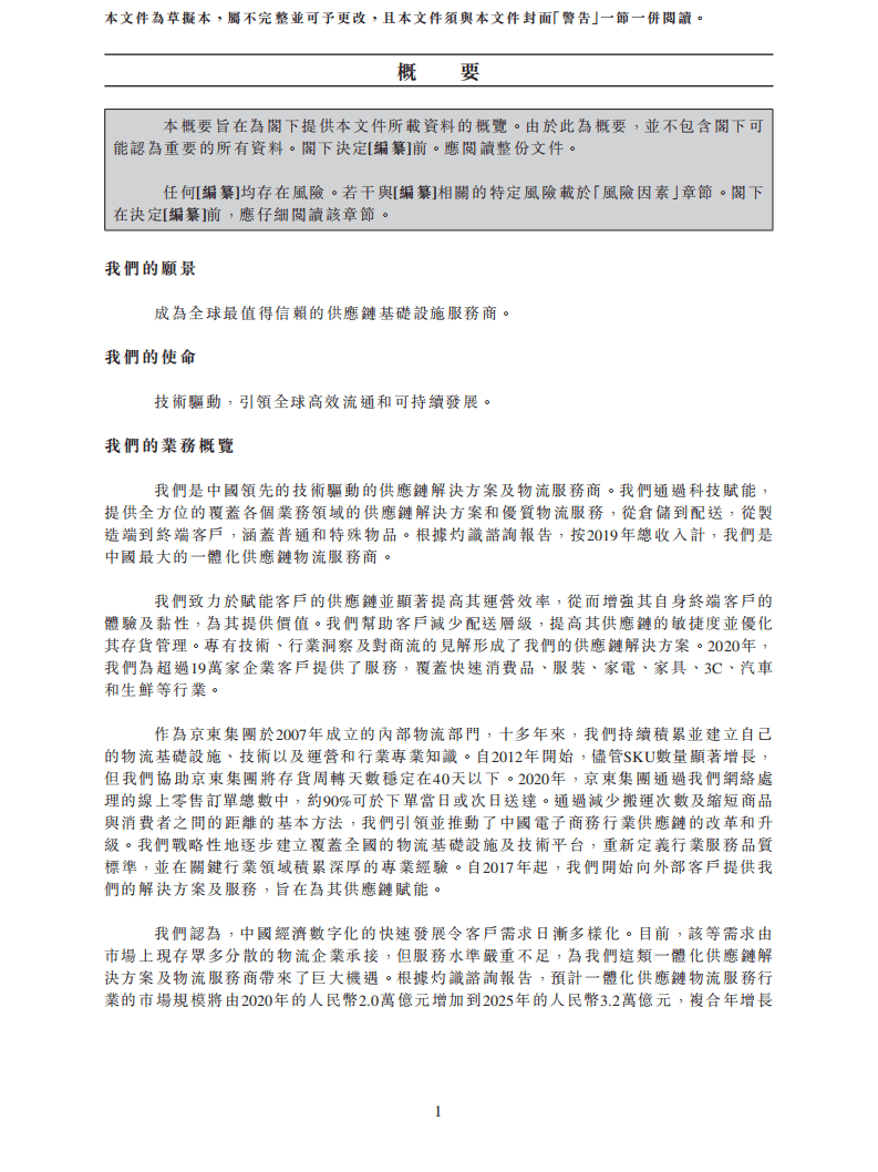 京东物流招股说明书.pdf 第5页