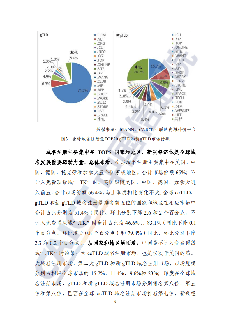 中国信通院：互联网域名行业季报（2021年第一季度）.pdf 第6页