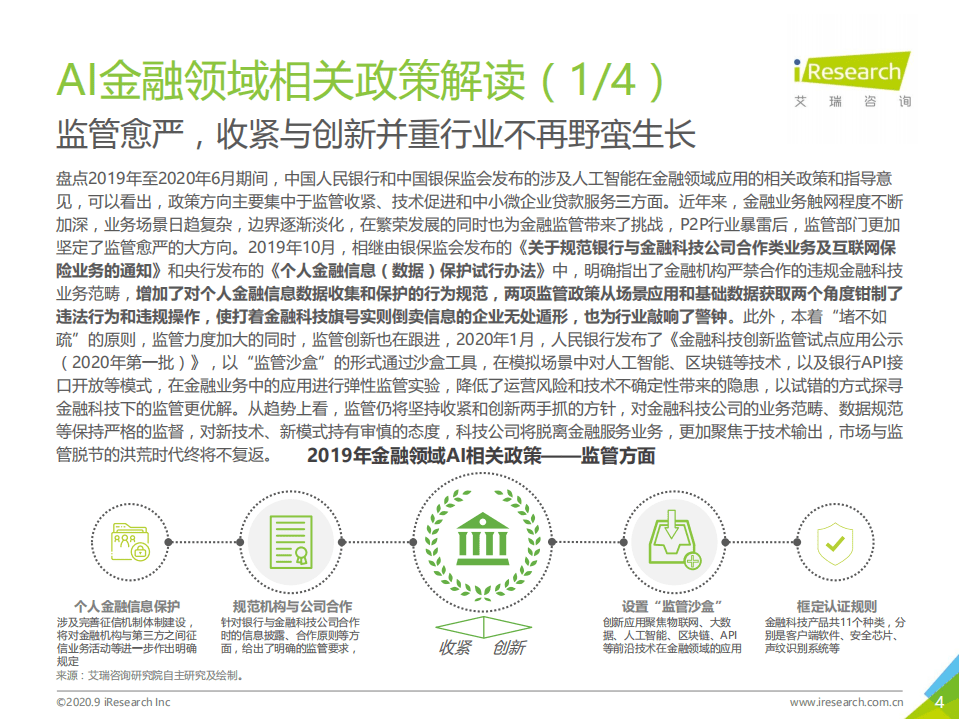 艾瑞咨询：2020中国AI+金融行业发展研究报告.pdf 第4页