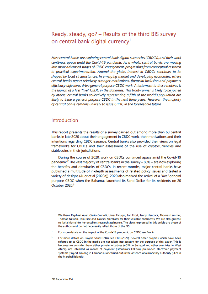 国际清算银行：准备，稳住，出发？国际清算银行第三次中央银行数字货币调查结果.pdf 第3页