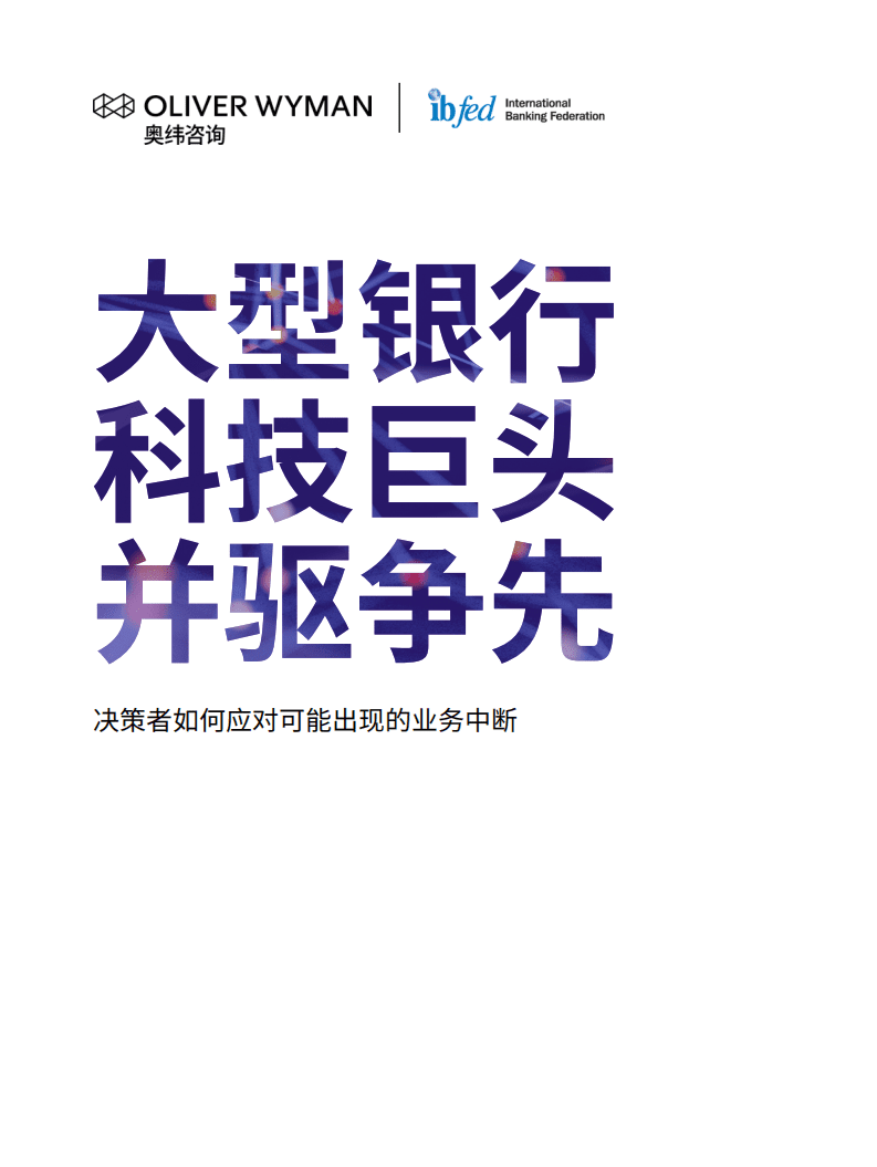 奥纬咨询：大型银行科技巨头并驱争先.pdf 第1页