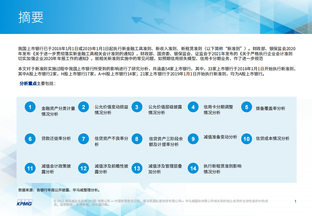 毕马威：2020年度上市银行新准则执行情况分析.pdf 第2页