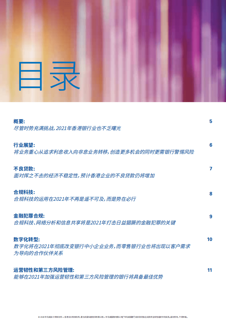 毕马威：2021年香港银行业前景.pdf 第2页