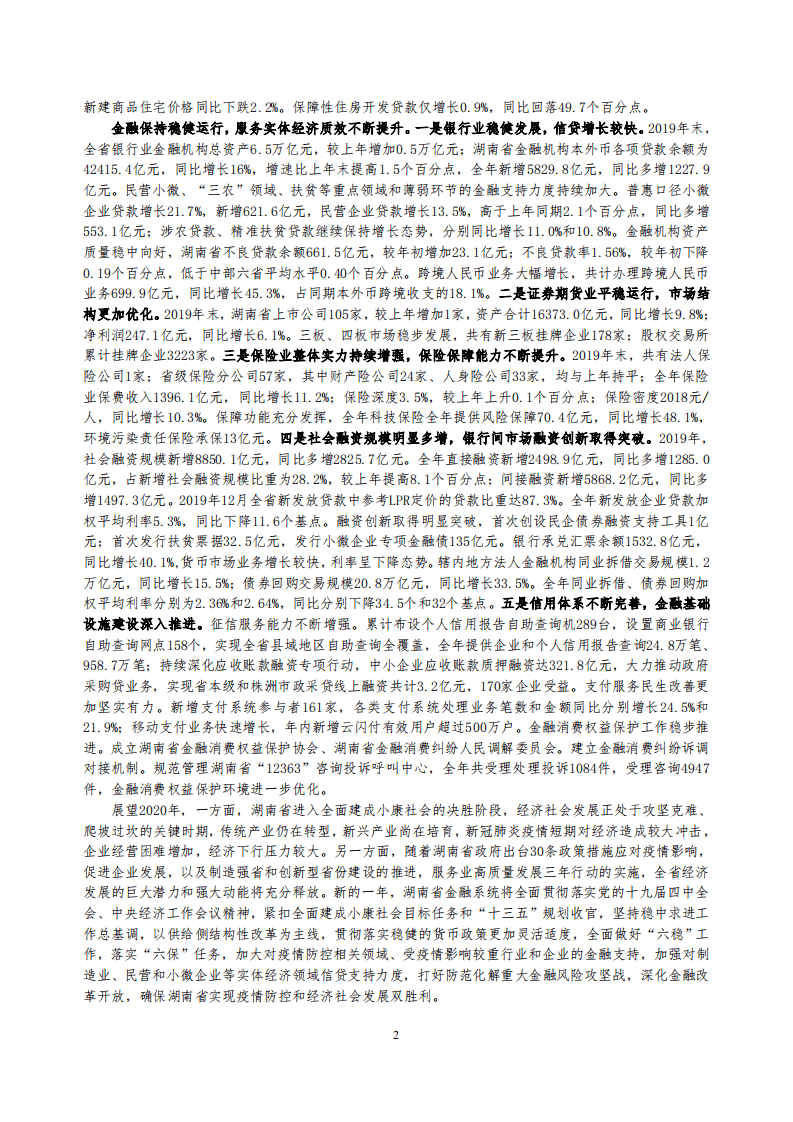 中国人民银行：2020湖南省金融运行报告.pdf 第2页