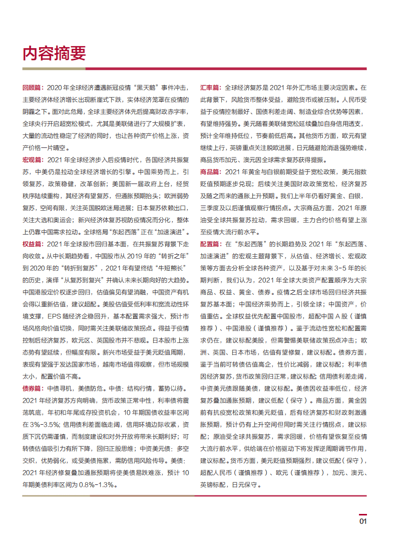 中国银行：2021年中国银行个人金融全球资产配置白皮书.pdf 第2页