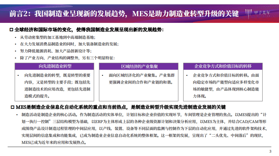 甲子光年：智能制造行业MES产品研究：建设智能工厂实现智造，推动生产过程管理数字化.pdf 第3页
