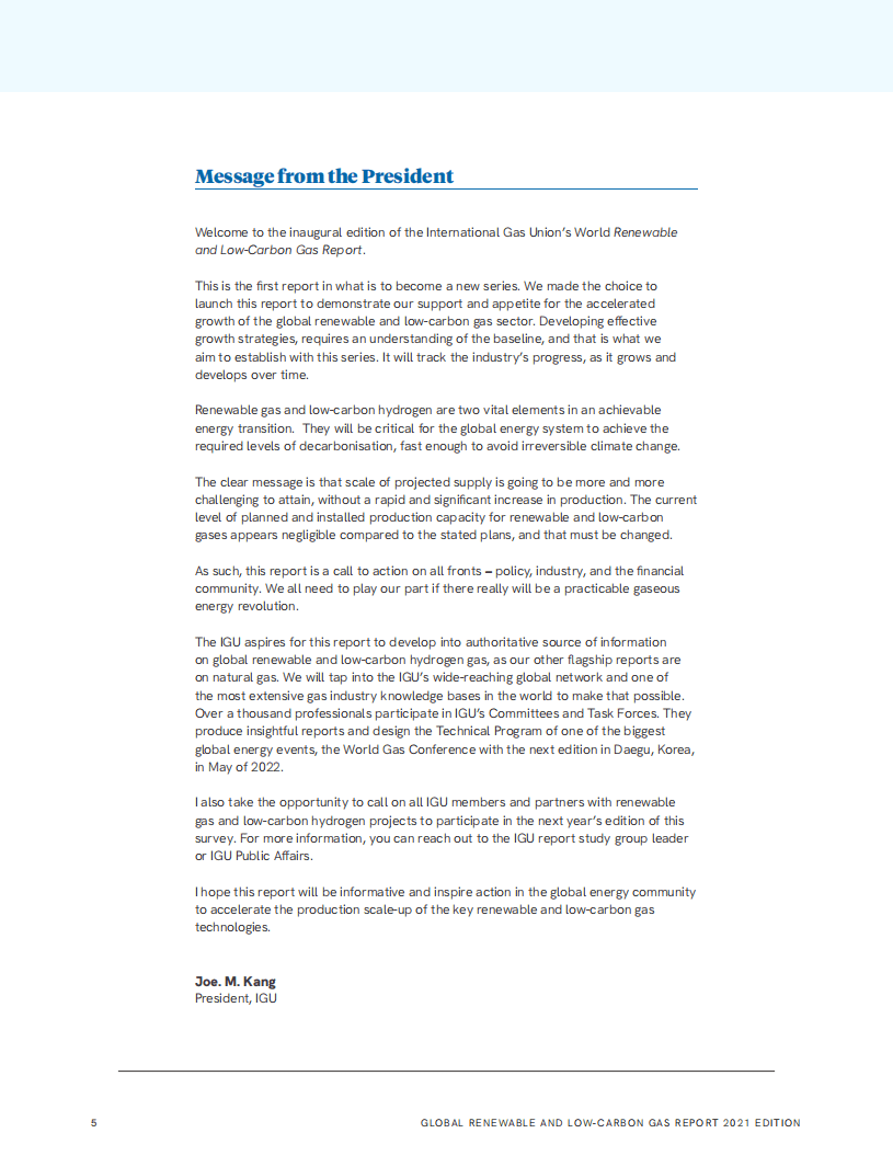 国际煤气联盟：全球可再生和低碳气体报告（2021版）（英文版）.pdf 第4页