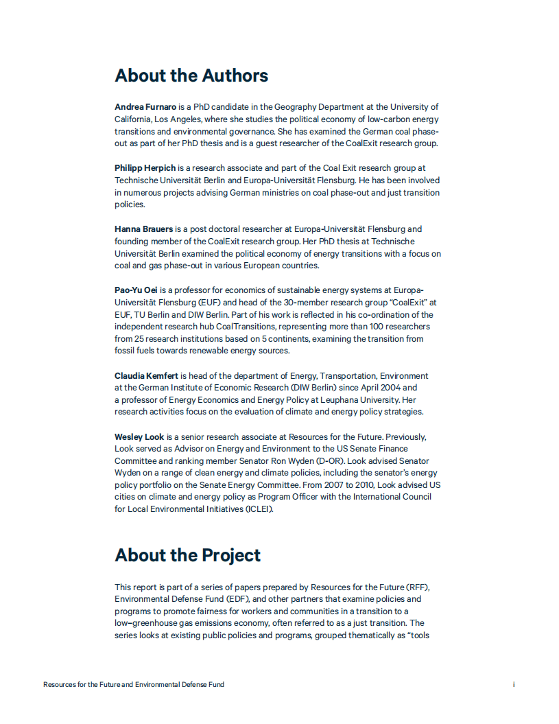 未来能源研究所：德国煤炭社区的公共政策回顾（英文版）.pdf 第2页