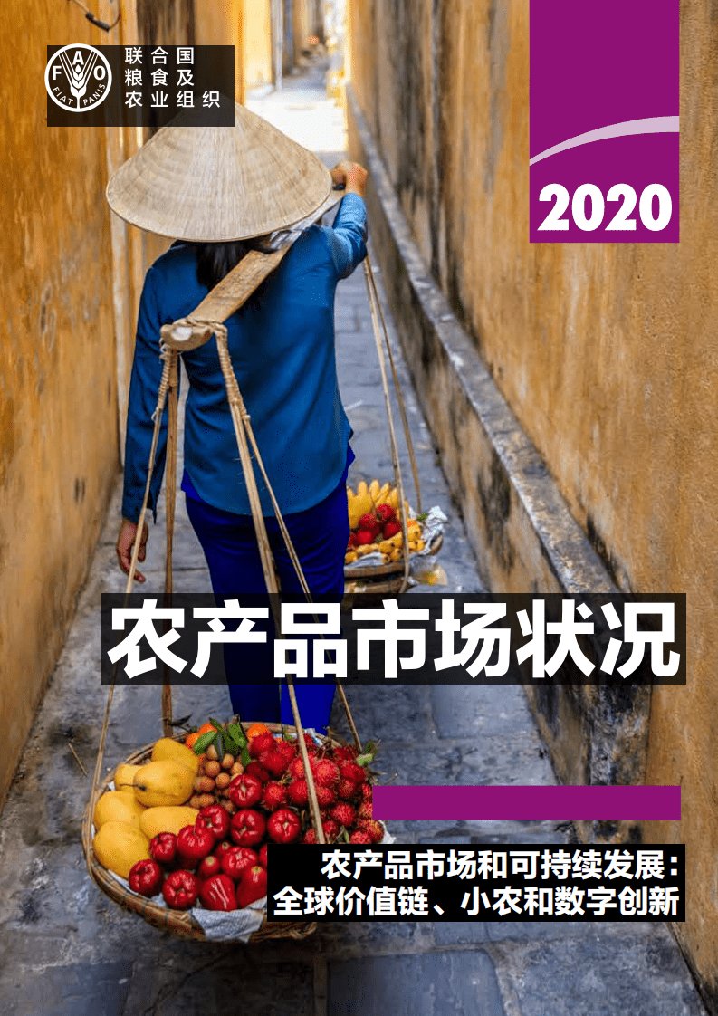 联合国粮食及农业组织：2020年农产品行业市场状况-农产品市场和可持续发展，全球价值链、小农和数字创新.pdf 第1页