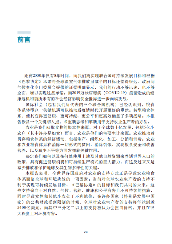 联合国粮食与农业组织：价值数千亿美元的机遇 &mdash; 转变农业支持用途，促进粮食体系转型.pdf 第6页