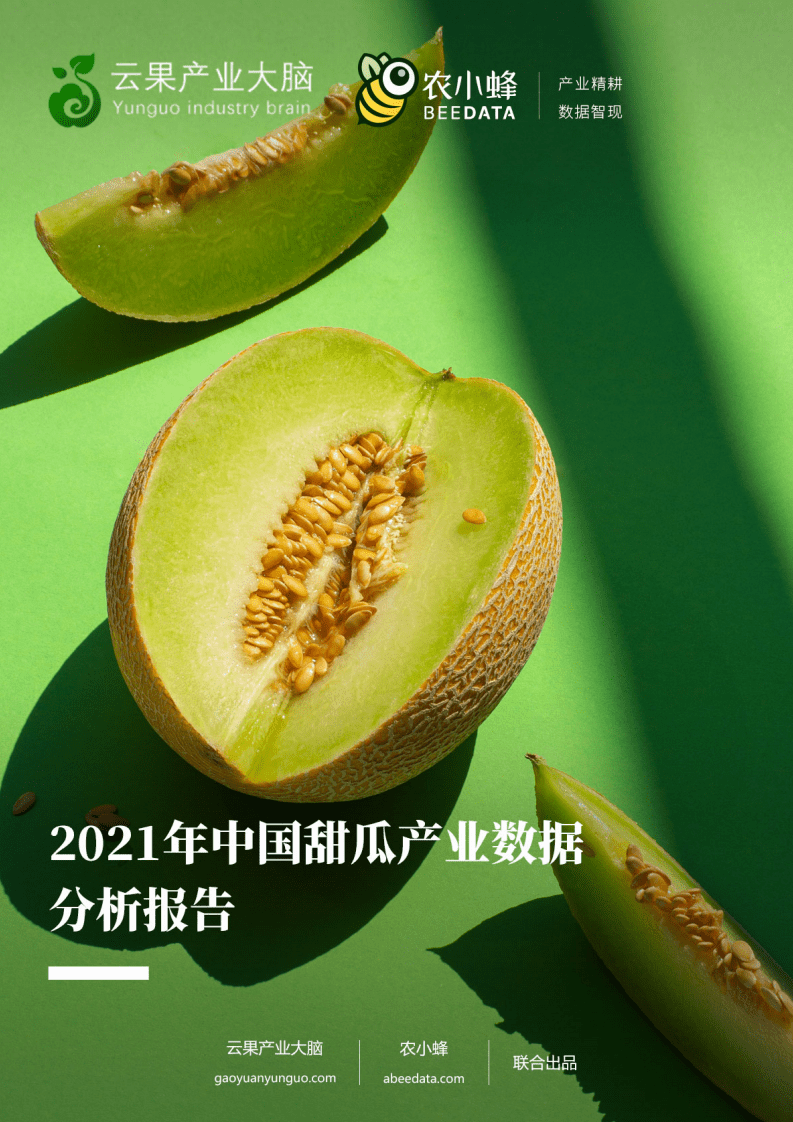 农小蜂：2021年中国甜瓜产业数据分析报告.pdf 第1页