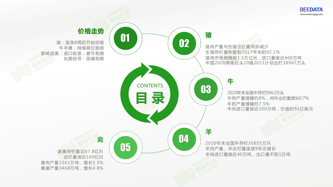 唯恒农业：2021年中国猪牛羊禽数据分析报告.pdf 第3页