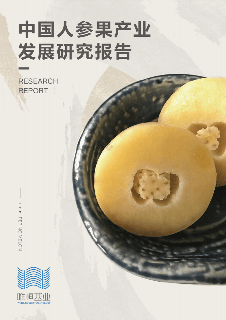 唯恒农业：中国人参果产业发展研究报告.pdf 第1页