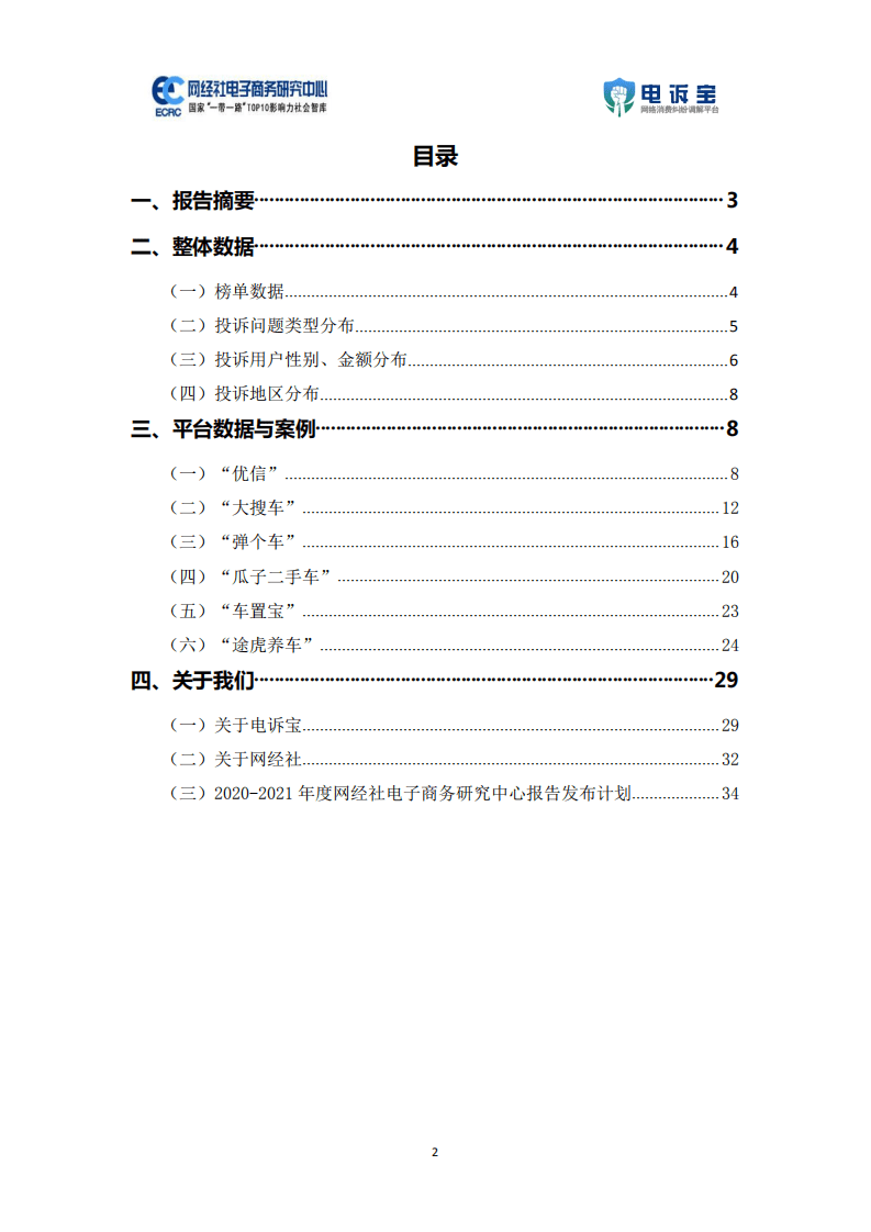 电诉宝：2020年度汽车电商消费投诉数据与典型案例报告.pdf 第2页