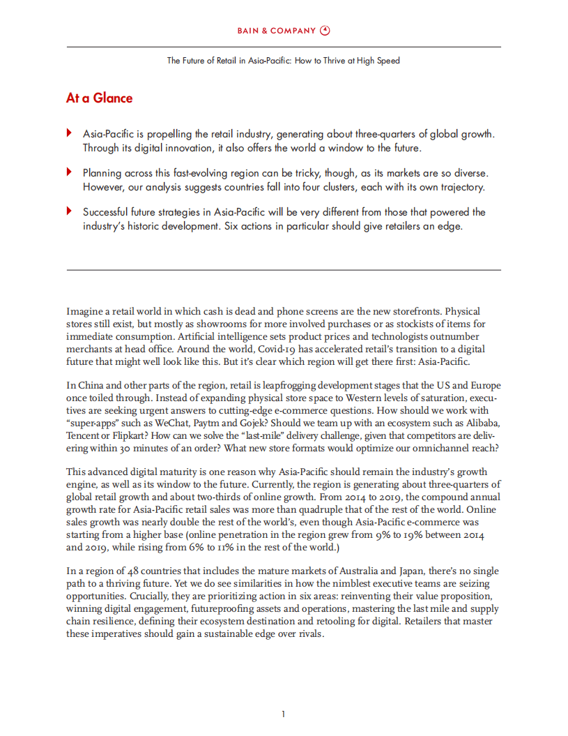 贝恩：展望亚太地区零售业的未来：如何保持高速发展，焕发新活力.pdf 第3页