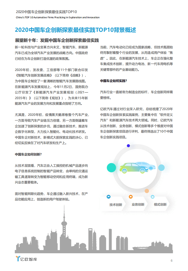 亿欧智库：2020中国车企创新探索最佳实践TOP10.pdf 第6页
