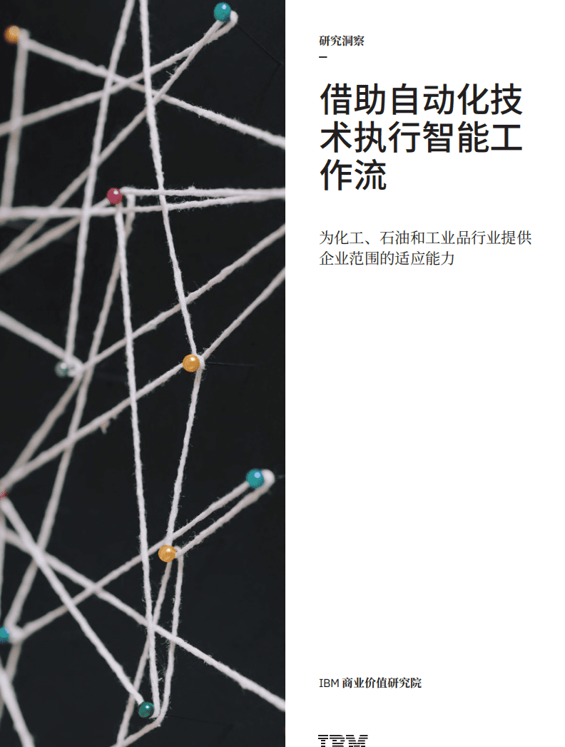 IBM商业价值研究院：借助自动化技术执行智能工作流：为化工、石油和工业品行业提供企业范围的适应能力.pdf 第1页