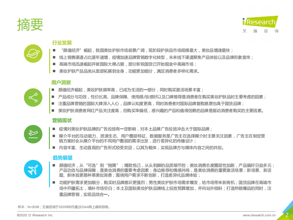 艾瑞咨询：2020年中国本土及国际美妆护肤品牌及营销现状研究报告.pdf 第2页