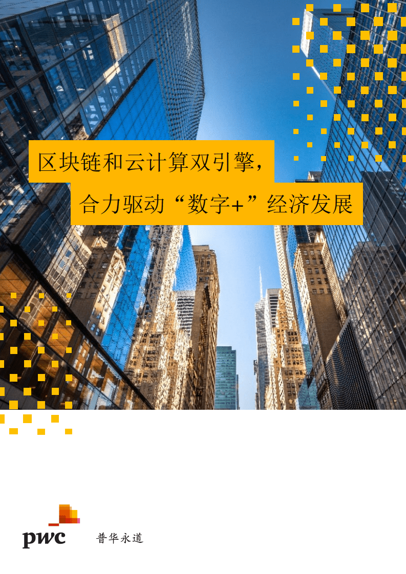 普华永道：区块链和云计算双引擎，合力驱动&ldquo;数字+&rdquo;经济发展.pdf 第1页
