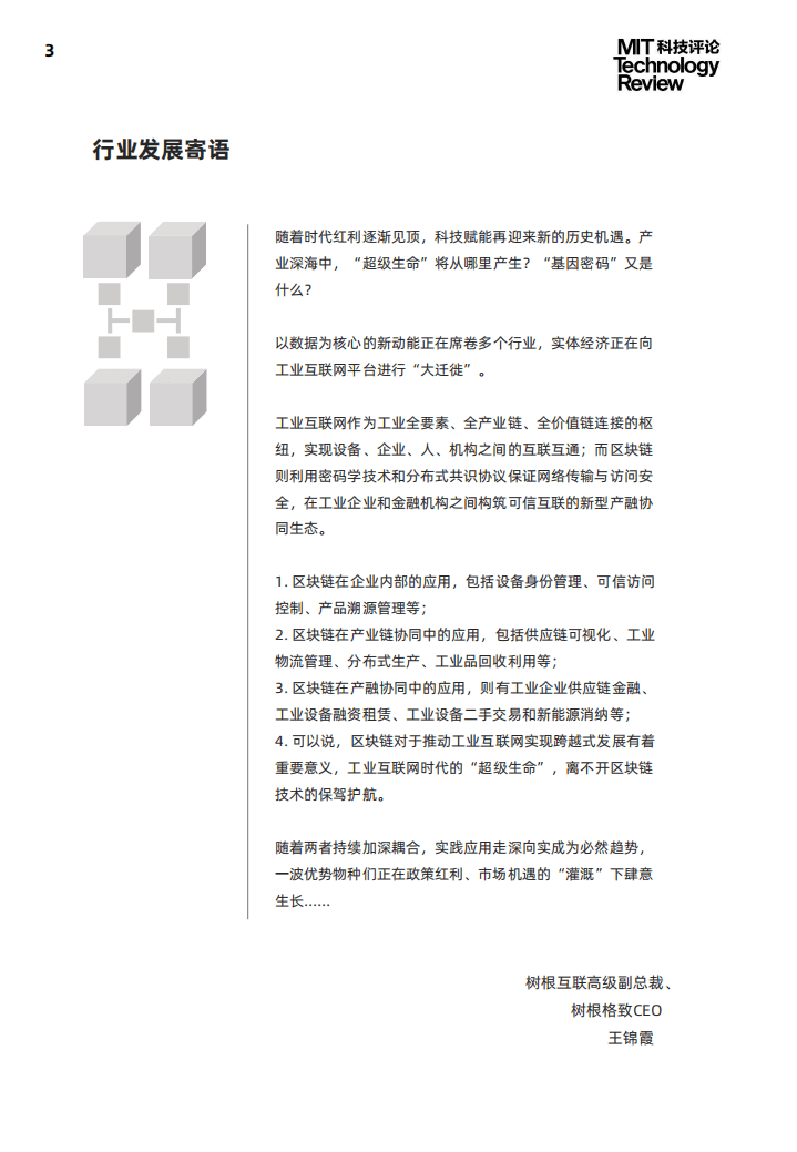 MIT科技评论：2021年工业区块链技术应用及趋势报告.pdf 第3页