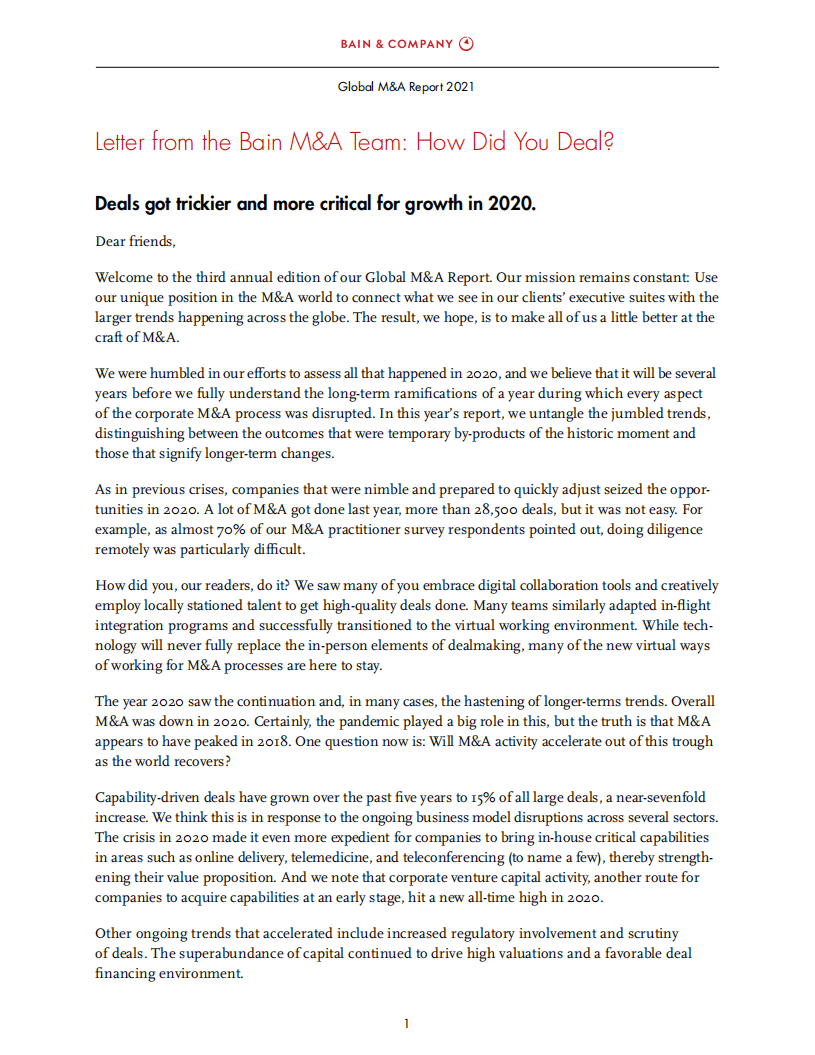 贝恩：全球并购市场报告2021.pdf 第5页