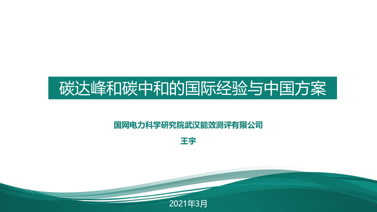 国家电网：碳达峰和碳中和的国际经验与中国方案.pdf 第1页