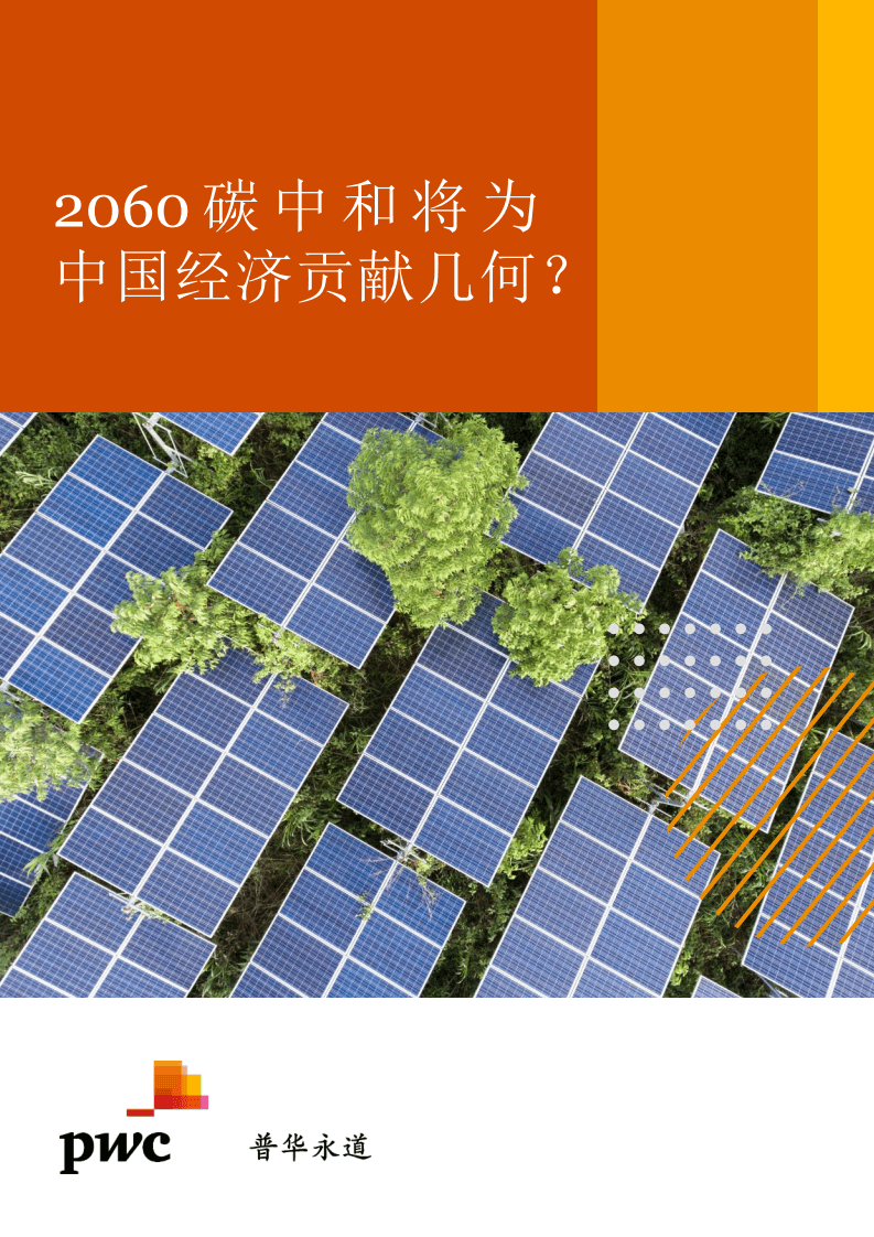 普华永道：2060碳中和将为中国经济贡献几何？.pdf 第1页