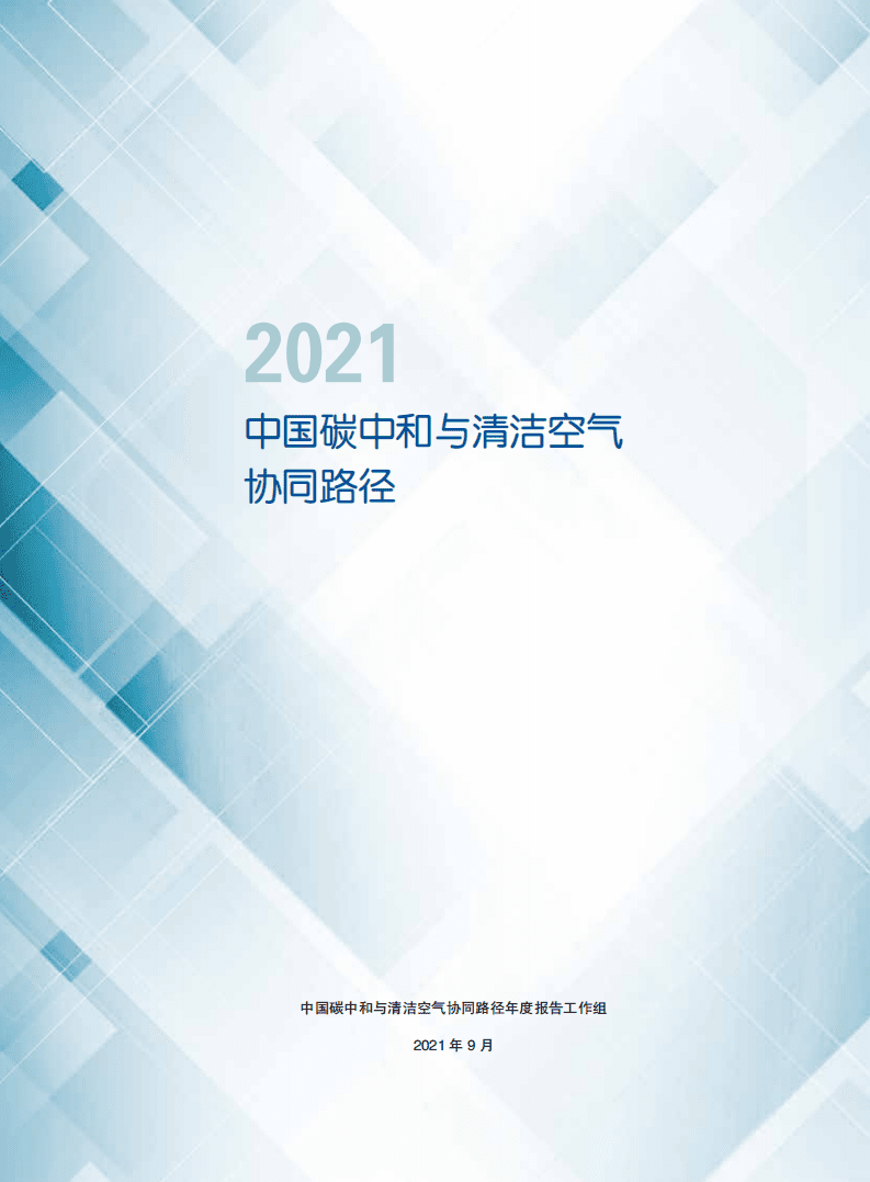中国碳中和与清洁空气协同路径年度报告工作组：2021中国碳中和与清洁空气协同路径.pdf 第2页