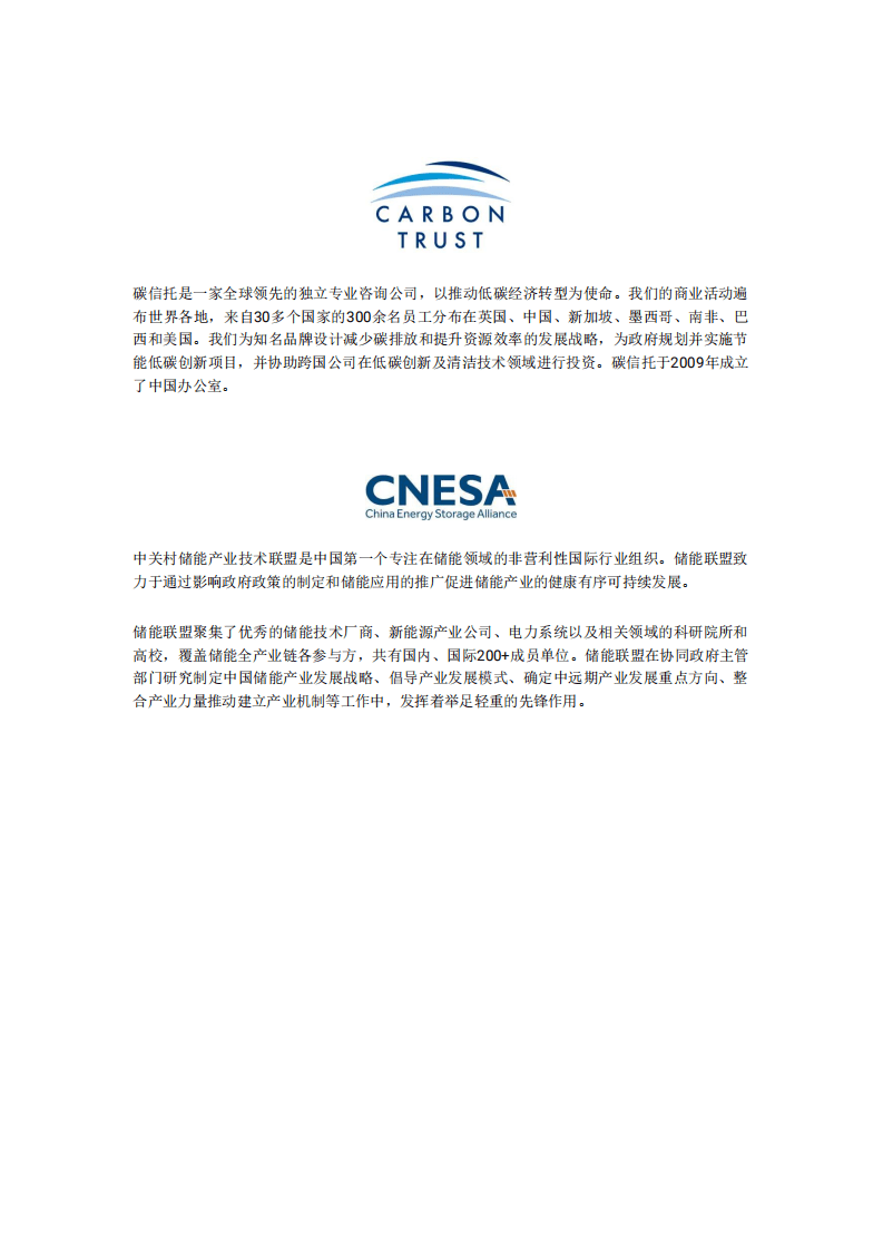 CNESA：中国低碳技术创新需求评估：以储能行业为例.pdf 第2页