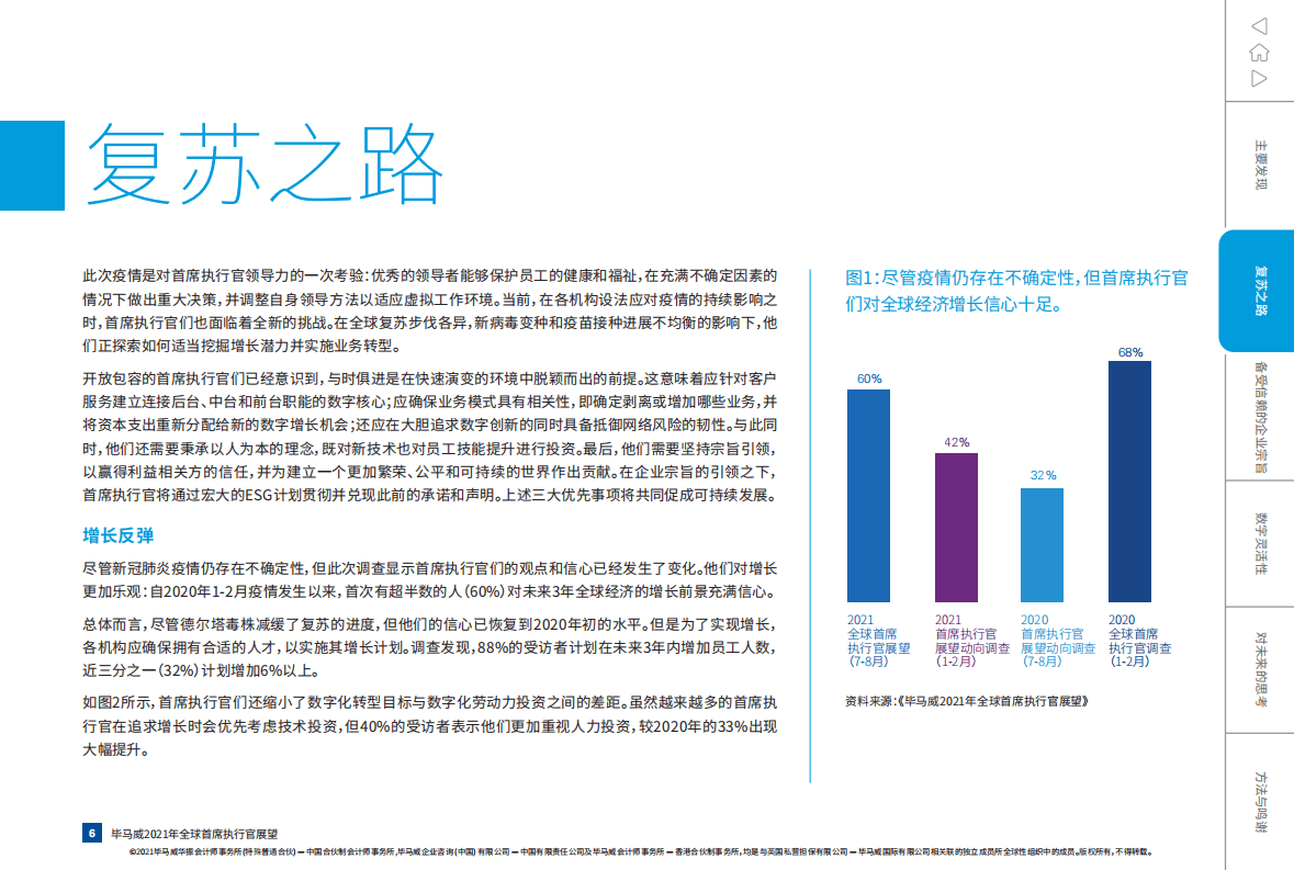 毕马威：2021年全球首席执行官展望-与时俱进、以人为本、宗旨引领.pdf 第6页