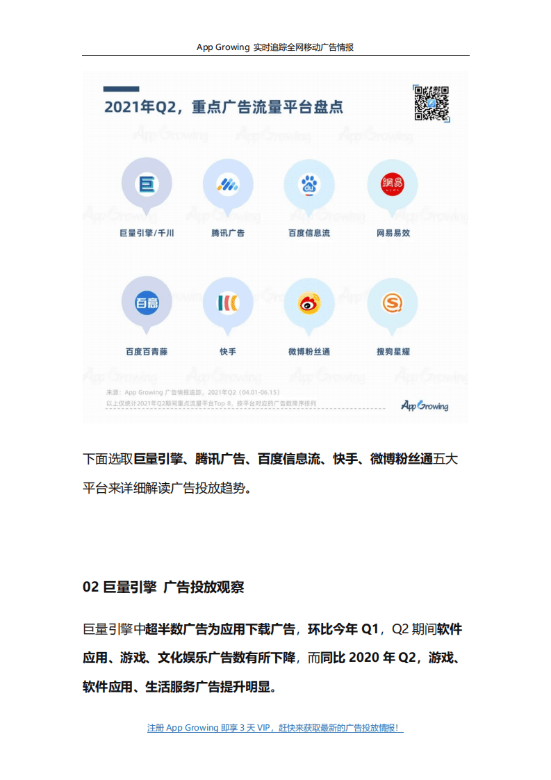 App Growing：2021年Q2流量平台广告投放观察.pdf 第3页