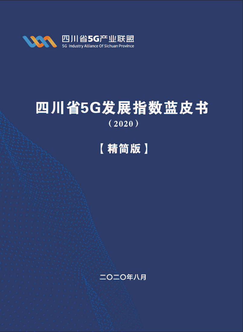 四川省5G产业联盟：四川省5G发展指数蓝皮书.pdf 第1页