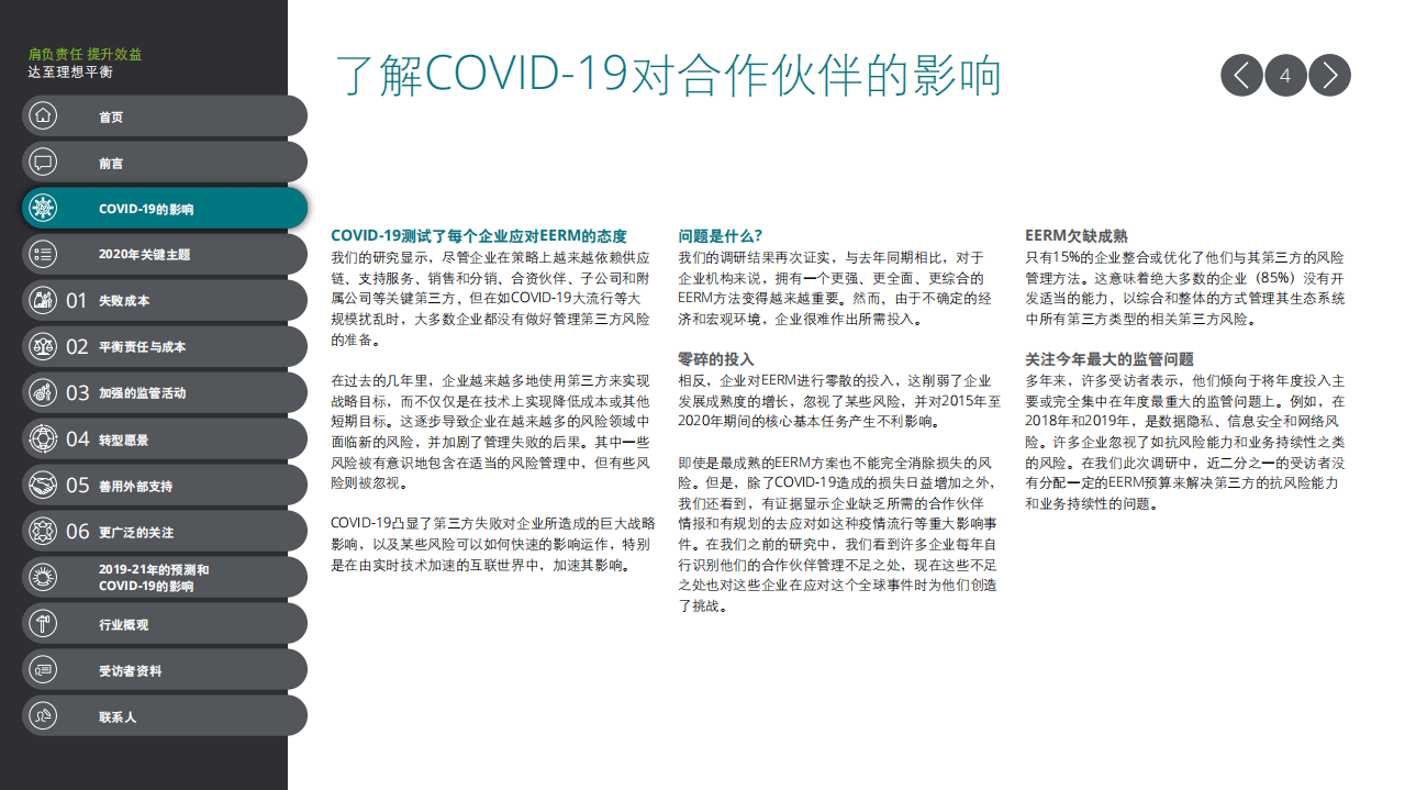 德勤：合作伙伴风险管理2020全球调查报告.pdf 第4页