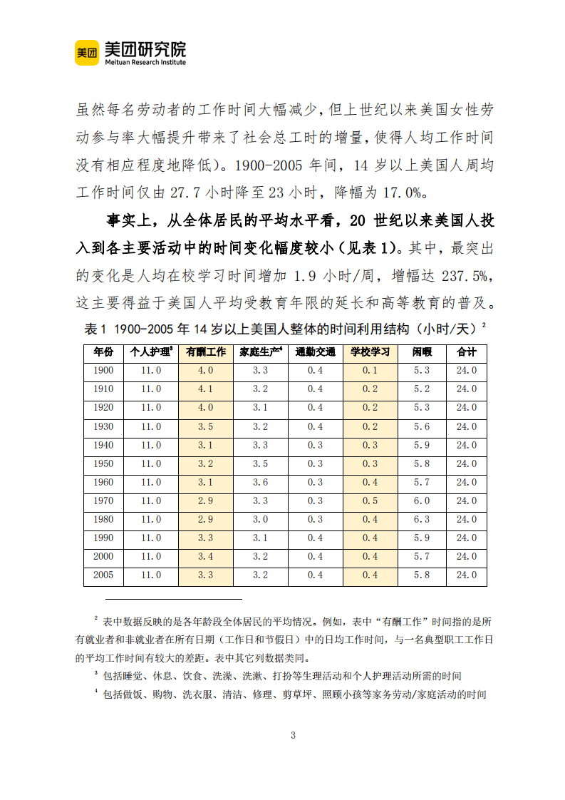 美团研究院：从居民时间利用视角看消费变迁与趋势.pdf 第3页