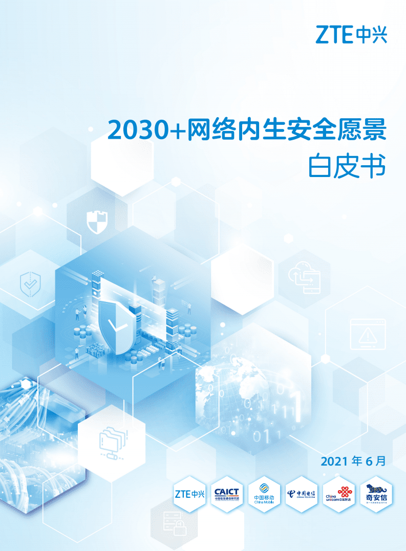 ZTE中兴：2030+网络内生安全愿景白皮书.pdf 第1页