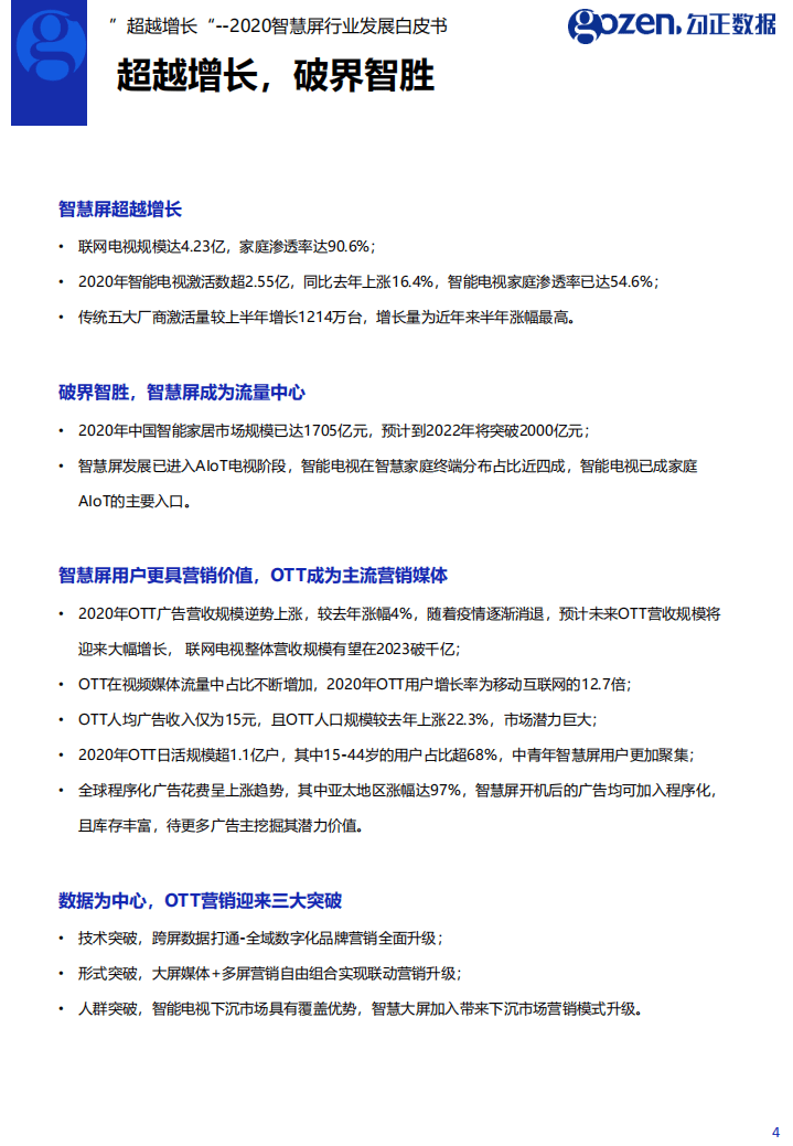 勾正数据：”超越增长“--2020智慧屏行业发展白皮书.pdf 第4页