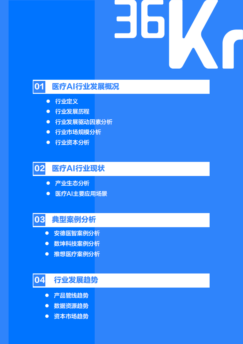 36Kr：2021年中国医疗AI行业研究报告.pdf 第3页